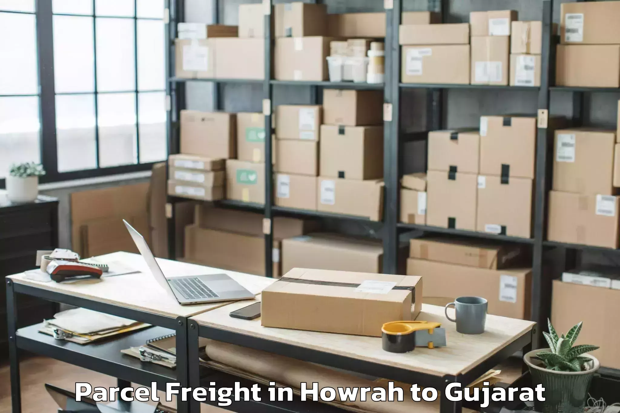 Get Howrah to Mahuva Parcel Freight